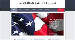 Desktop Screenshot of michiganfamily.org