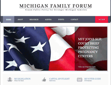 Tablet Screenshot of michiganfamily.org